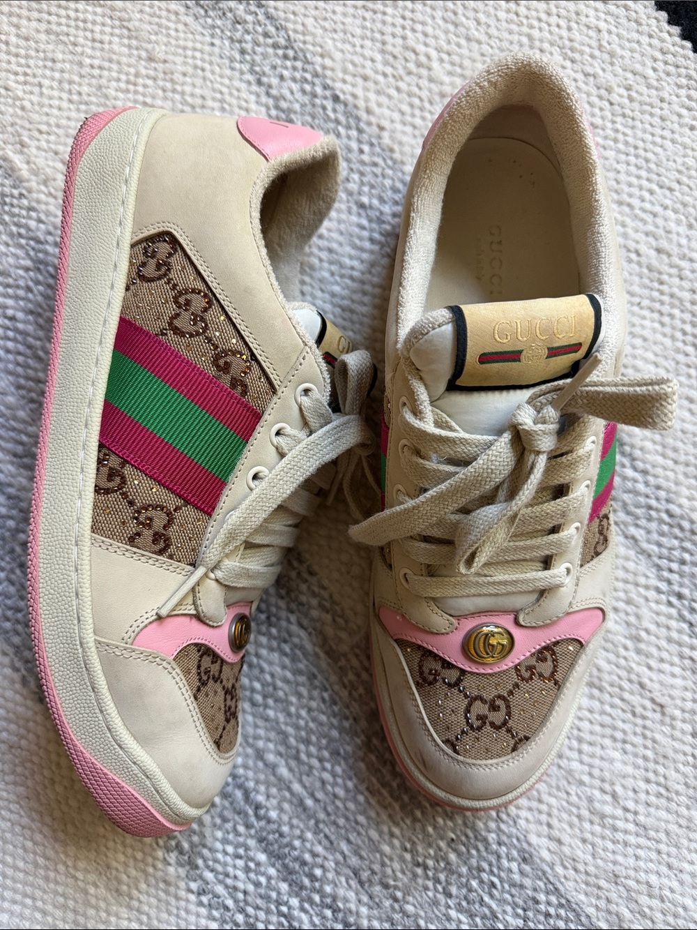 Gucci GG Crystal Screener Sneaker